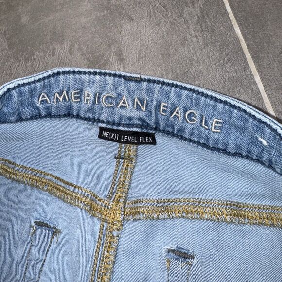 American Eagle Jeans Mens 32x36 Blue Skinny Next Level Flex Faded - Picture 7 of 11